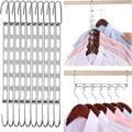 Space Saving Hangers for Clothes, 10 Pack Hanger Organizer Space Saver by TREES+%26+BREEZE