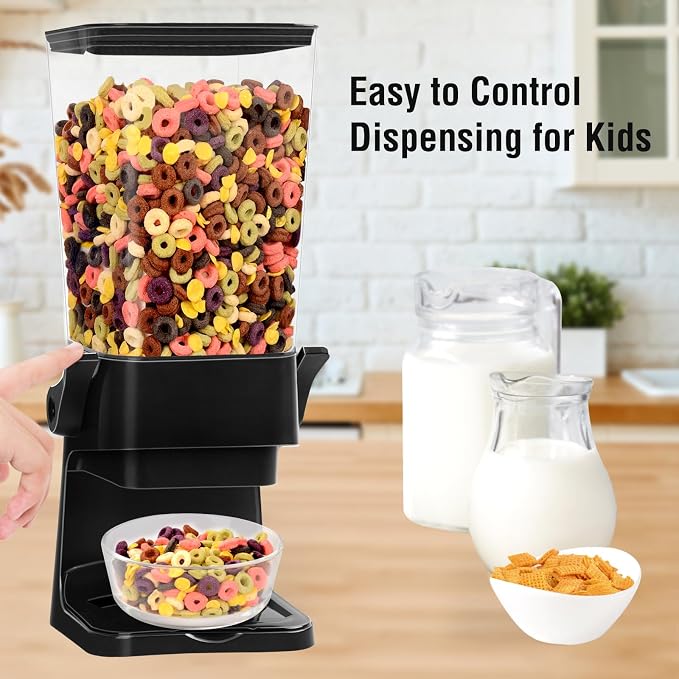 Cereal Dispenser Countertop 2pcs, 5.5L Cereal Containers Storage Dispenser - Image 4