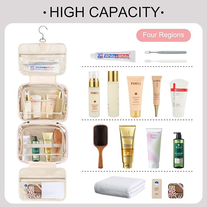 TOPEAST Hanging Toiletry Bag for Women - Image 5