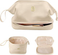Monogrammed Gift for Women Girls, Initial Makeup Bag, Personalized Double Layer by Vogewood