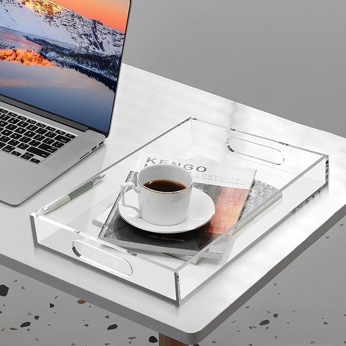 Acrylic Organizer Tray with Handle - Image 5