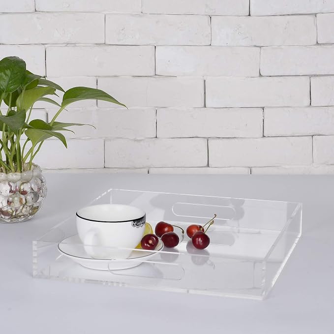 Clear Sturdy Acrylic Serving Tray - Image 5