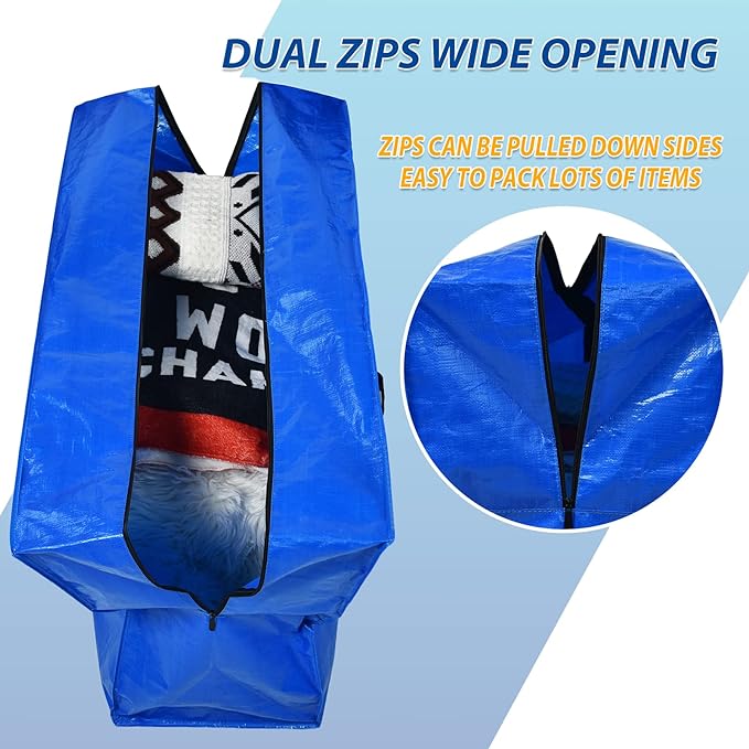 57 Gallon Extra Large Storage Bags, XXL Jumbo Large Moving Bags Heavy Duty - Image 4