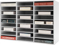 27 Compartments Literature Organizer, Desktop File Sorter Mail Center Paper by pijopang