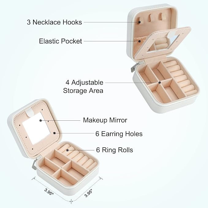 Parima White Jewelry Box for Women - Image 3