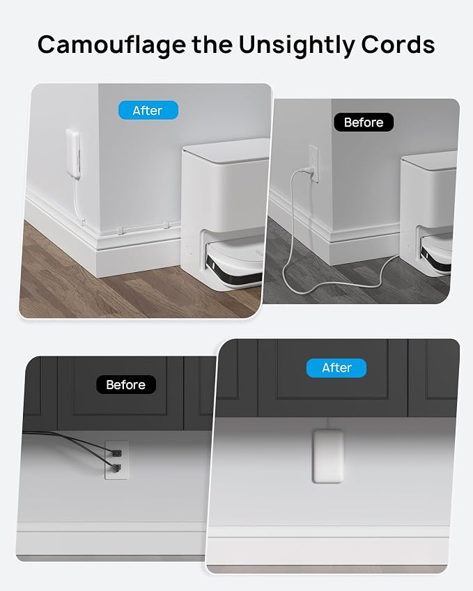 TROND Flat Outlet Cover Extender - 6FT Flat Extension Cord - Image 2