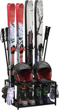 Freestanding Ski Holders for 4Pairs of Skis Ski Boot, Helmet and More, Storage by Unknown