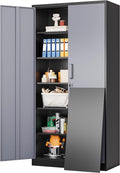 SISESOL Wide & Deep Metal Storage Cabinet by SISESOL