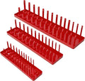 3PCS Socket Organizer Tray Set, SAE Socket Storage Trays, 3/8-Inch & 1/2-Inch by AIUITIO