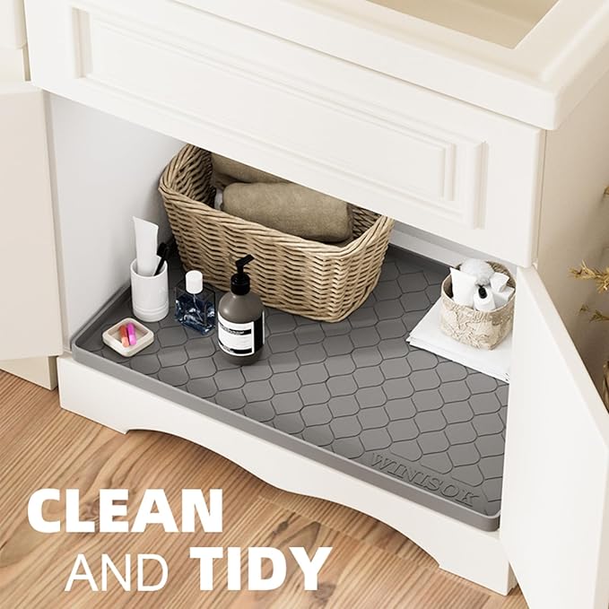Silicone Under Sink Mat 22" x 22", kitchen Essentials and Gadgets, Shelf liner - Image 4
