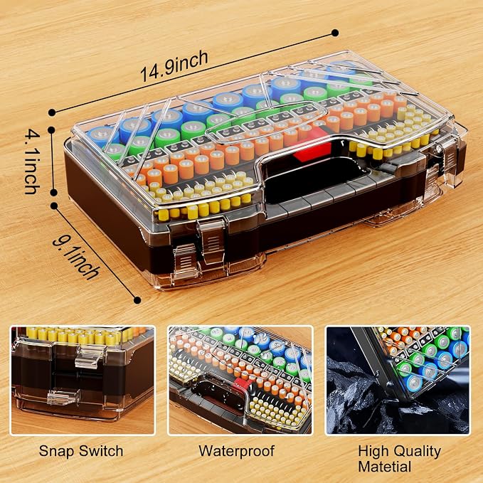 Battery Organizer Storage Holder Box Case - Image 4