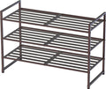 Simple Houseware 3-Tier Stackable Metal Panel Shoes Rack by SimpleHouseware