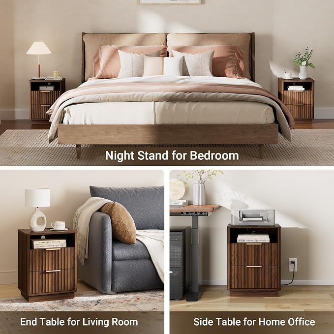 Fluted Night Stand Set of 2 - Image 7