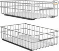 Pull out Cabinet Organizer, Stainless Steel 2-Pack Slide out Drawer by Kitstorack