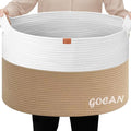 Storage Baskets for Organizing D22"H14" Large blanket basket laundry basket by GOCAN