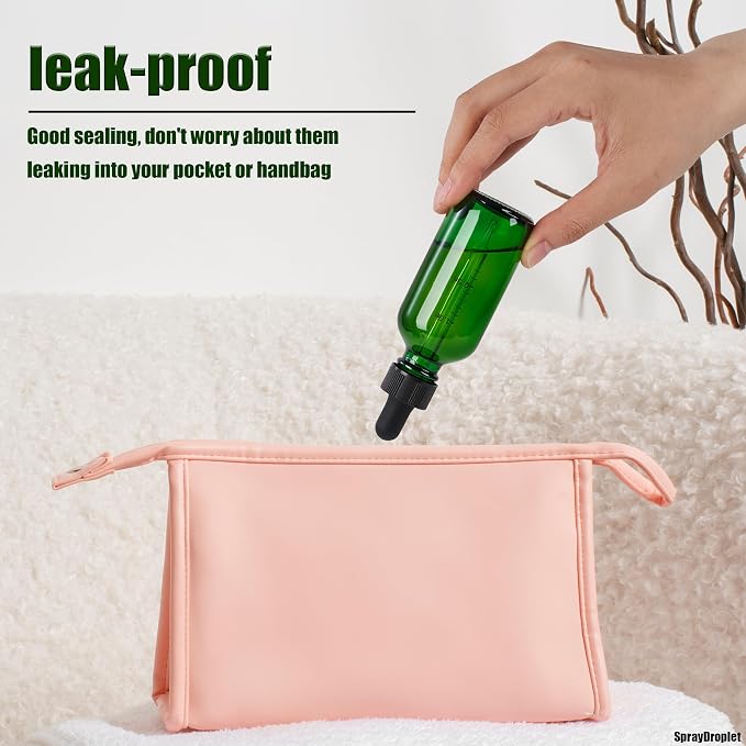 12 Pcs, 2oz Glass Dropper Bottle, Leakproof Tincture Bottles - Image 5