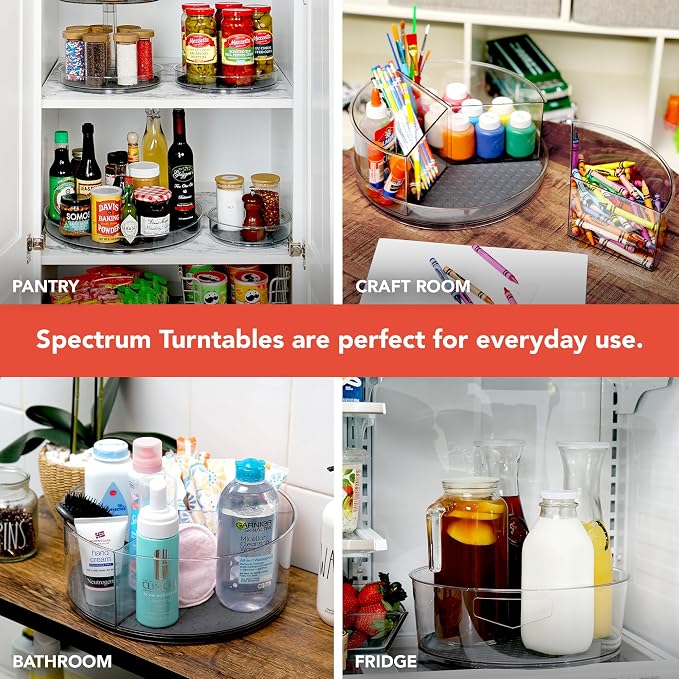 Spectrum Medium Lazy Susan Organizer 9.5 in - Image 4