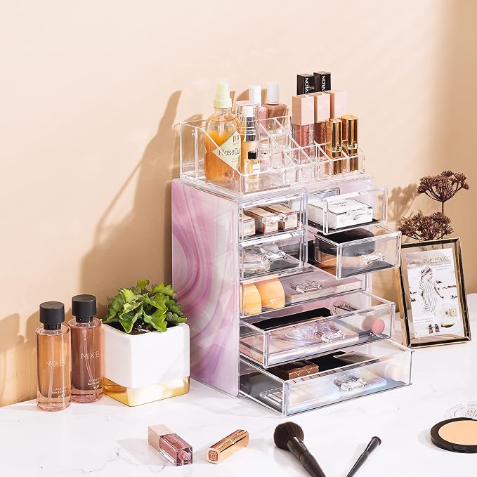 Sorbus Clear Cosmetic Makeup Organizer - Image 4