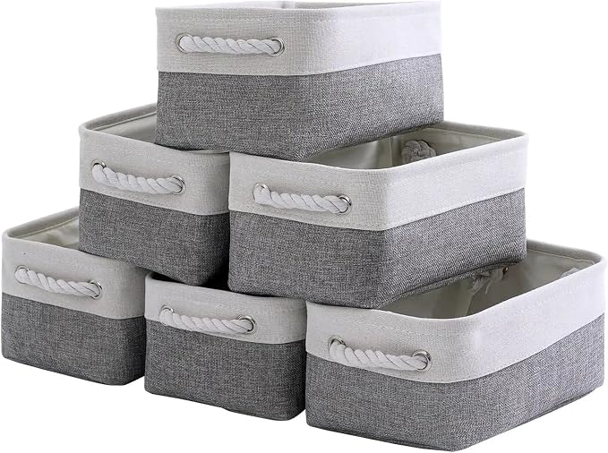 Fabric Storage Bins 12x8x5 inch by Sacyic