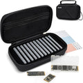 EVA PU M.2 SSD Holder with 12 Clear M.2 NVMe Cases by Kiorafoto