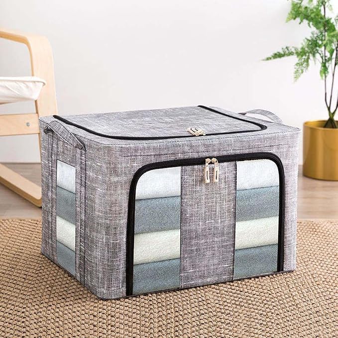Clothes Organizer | with Clear Window Bag | Large Clothes Storage Bins with Lids - Image 9