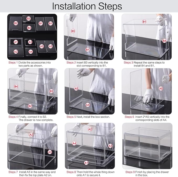 DILIBRA 2 Packs Plastic Stackable Storage Organizer Bins - Image 7