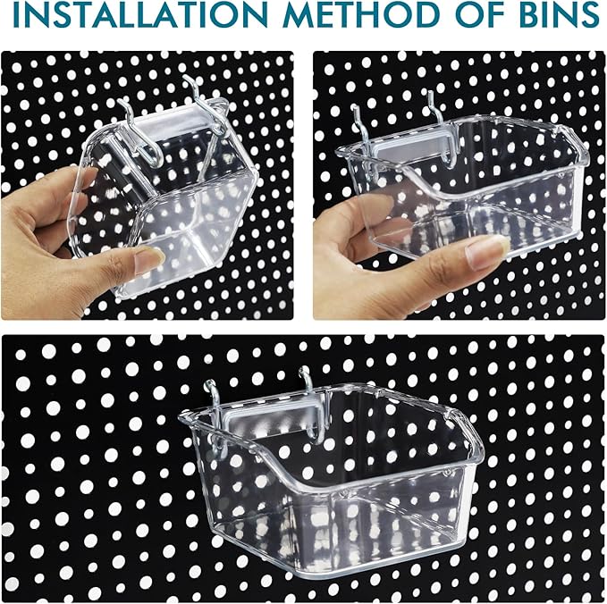 248PCS Pegboard Accessories Organizer Kit, 1/8 and 1/4 inch Pegboard Hooks - Image 2