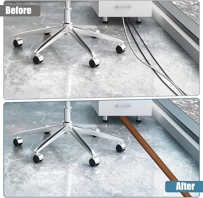 Floor Cord Covers for Wires 10FT Cable Hider Wire Cover Self Adhesive Cord - Image 4
