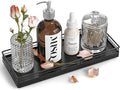 Bathroom Tray for Counter, Oak Wood 11" L Small Vanity Tray for Dresser Tops by Focusonit