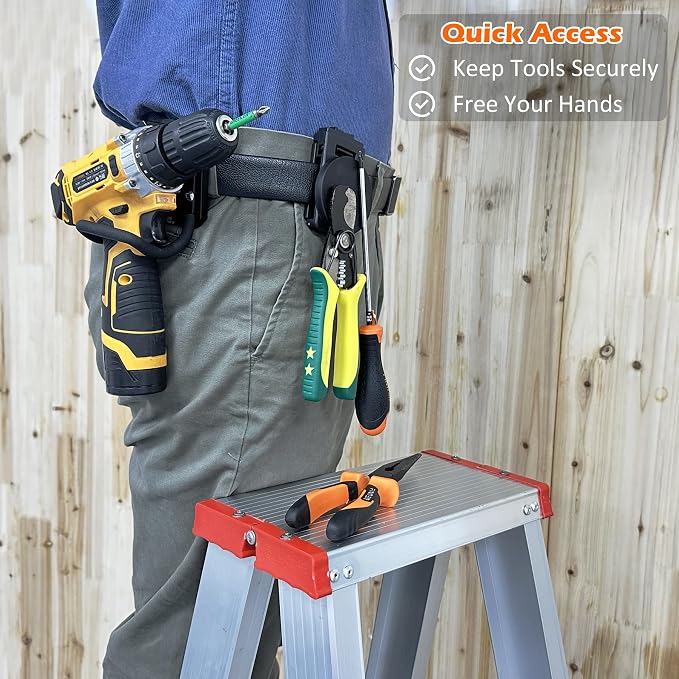 MUTUACTOR Tool Holster Belt Clip, Heavy-Duty Magnetic Tool Holder - Image 4