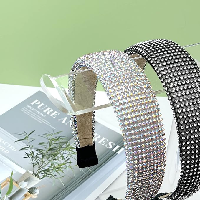 Bigfety Acrylic Headband Holder, 2-Tier Hair Accessories Organizer Clear Stand - Image 4