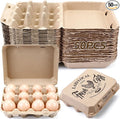 Zhanmai 50 Pcs Natural Paper Pulp Egg Cartons Blank Bulk 12 Count Dozen Vintage by Zhanmai