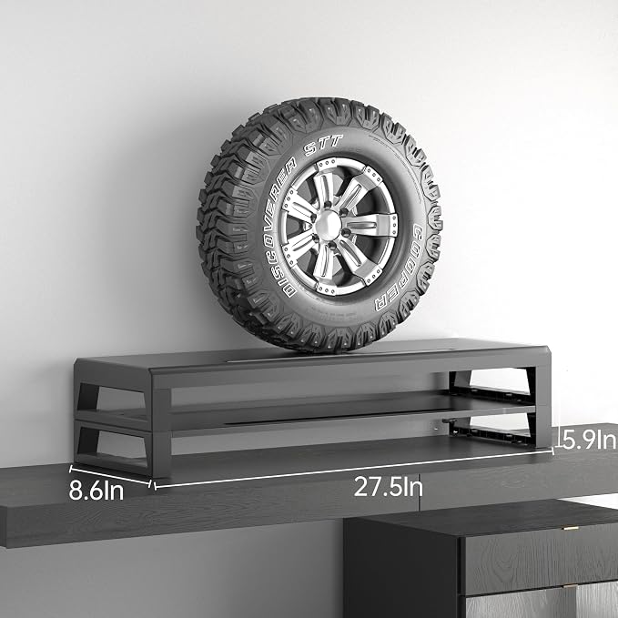 2-Tier Metal Computer monitor stand Laptop Desk Shelf & Monitor Riser ，21.55 - Image 3