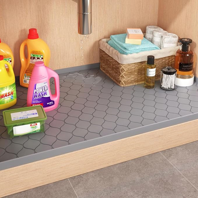 Silicone Under Sink Mat 37" x 22", kitchen Essentials and Gadgets, Shelf liner - Image 7