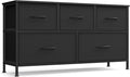 SONGMICS Dresser for Bedroom, Chest of Drawers, TV Stand, 5 Non-Woven Fabric by SONGMICSbySONGMICSHOME