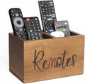 Acacia Wood TV Remote Holder, Caddy and Organizer by LBEMEY