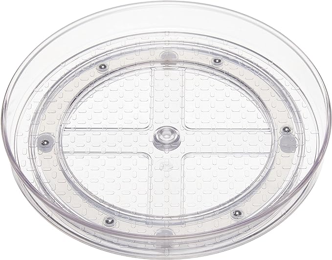 Amazon Basics Clear Lazy Suzan Turntable Organizer by AmazonBasics