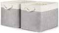 Bidtakay Storage Baskets for Organizing Large Storage Bins for Shelves 2 Pack by BidtakayBaskets