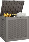 30 Gallon Outdoor Storage Deck Box Waterproof, Garden Tool, Backyard Cushion by WTFGO