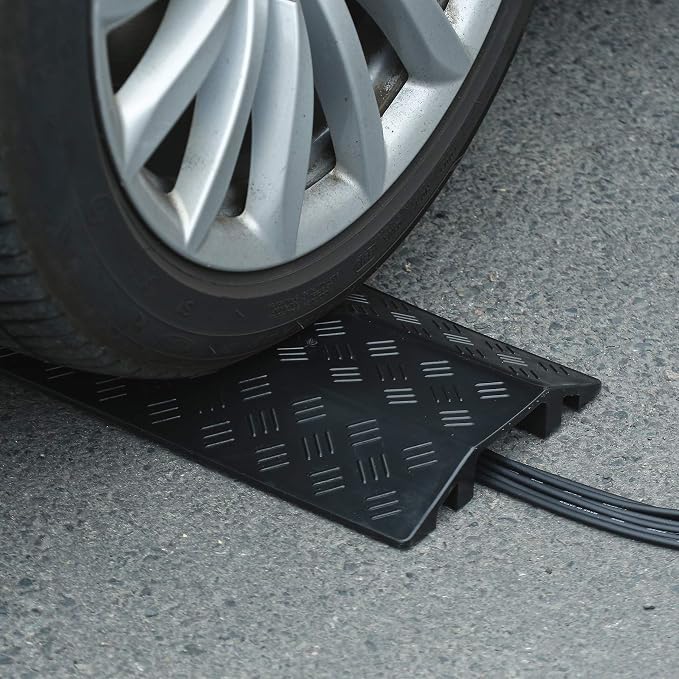 Medium 3 Pack - Floor Cord Cover Cord Protector Drop Over Drop Trak Cable Ramp - Image 5