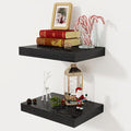 12 Inch Deep Black Floating Shelves, 16 x 12 Floating Shelf by FunMemories