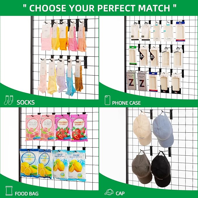 6 Inch Gridwall Hooks, Grid Panel Hanging Hooks - Image 6