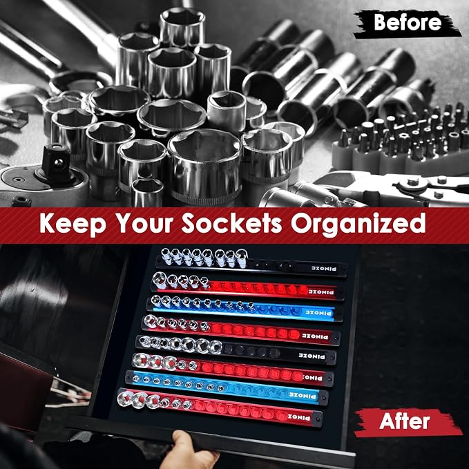 8PCS Magnetic Socket Holder Organizer Set - Image 7