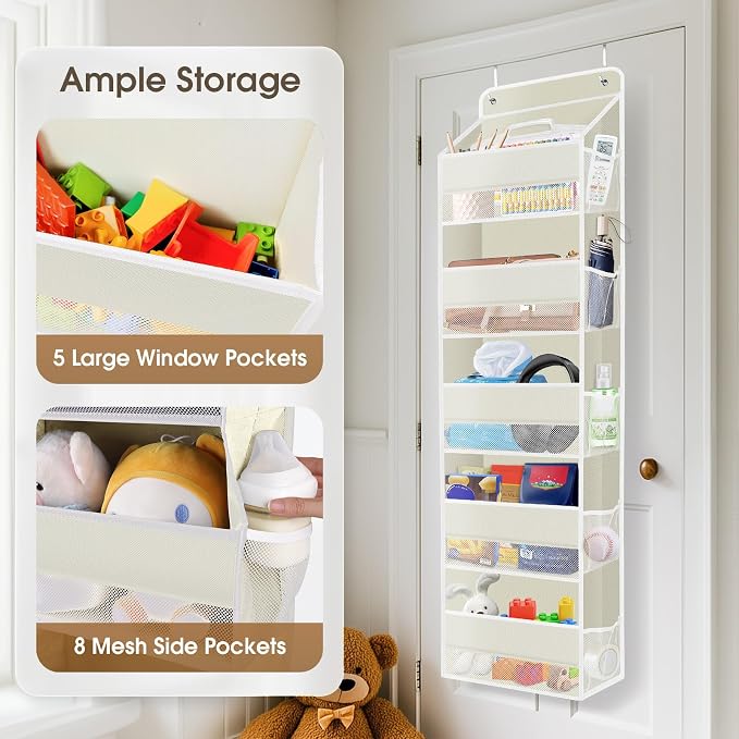 1 Pack Over The Door Organizer, Hanging Storage Organizer - Image 4