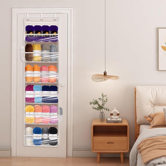 Over Door Organizer with 6 Extra Large Pockets 12 Side Pockets, Hanging Storage - Image 6