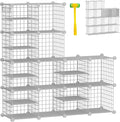 Wire Cube Storage Organizer, 12 Cubes Converted into 14 Cubes, Sturdy Metal by Kiivoena