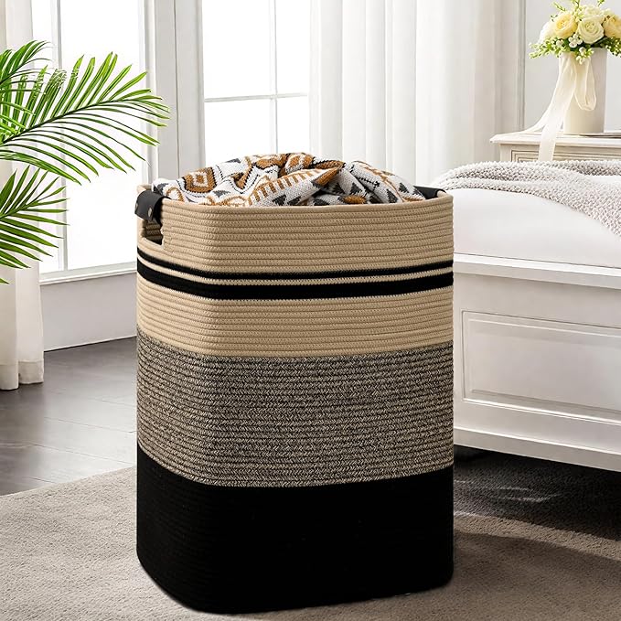 Laundry Hamper, 75L Tall Laundry Basket - Image 2