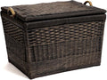 The Basket Lady Lift-Off Lid Wicker Storage Basket, 24.5 in L x 18 in W x 17.5 by TheBasketLady