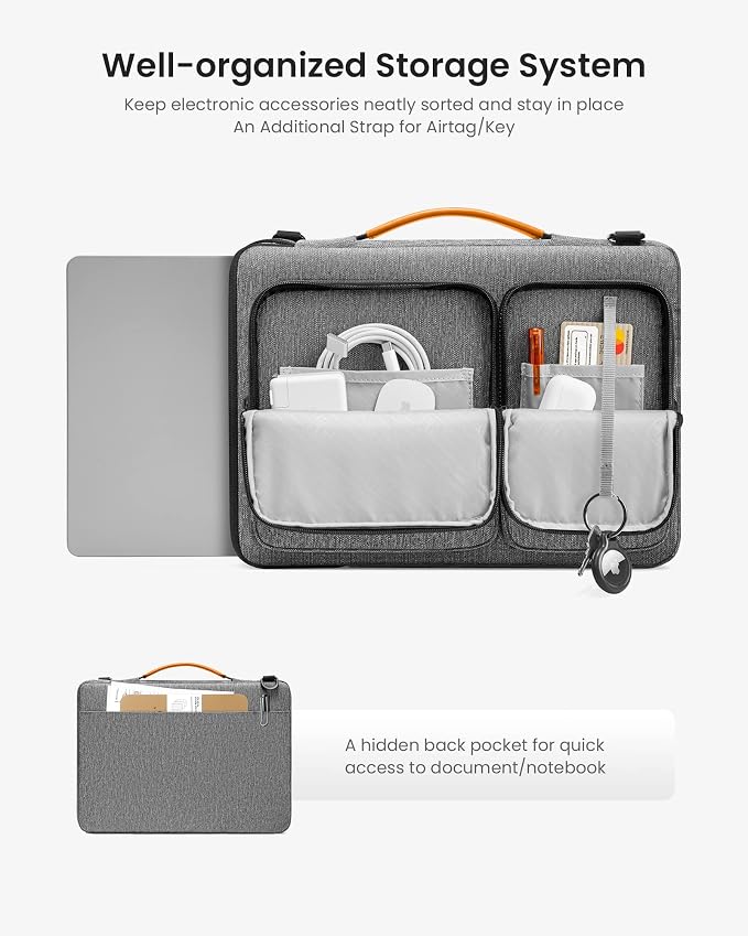 tomtoc 360° Protective Laptop Shoulder Bag - Image 2