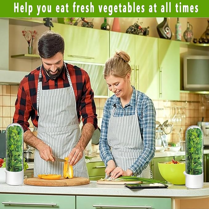 Cilantro Container for Fridge, Herb Saver for Refrigerator - Image 7